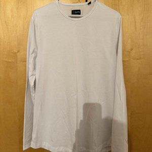 Cuts Clothing Long Sleeve Tee Size M White Curve Hem